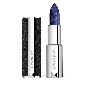 Givenchy's Le Rouge Night Noir Lipstick Shade #04 Night In Blue Sheer Sparkling